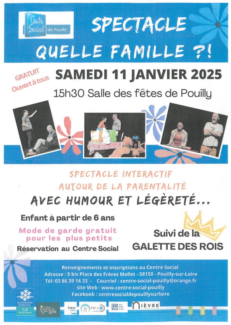 spectacle quelle famille 11 janvier 2025