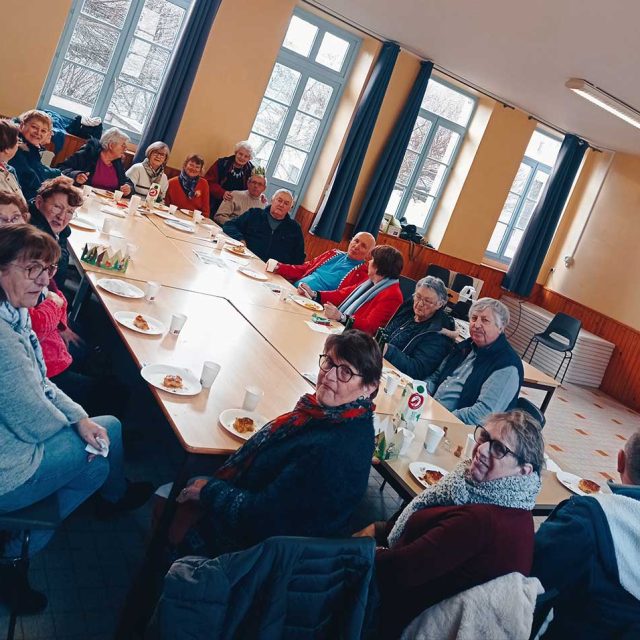 Une belle galette partagée pour une belle année à venir