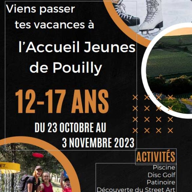 Accueil jeunes 12-17 ans du 23 octobre au 3 novembre