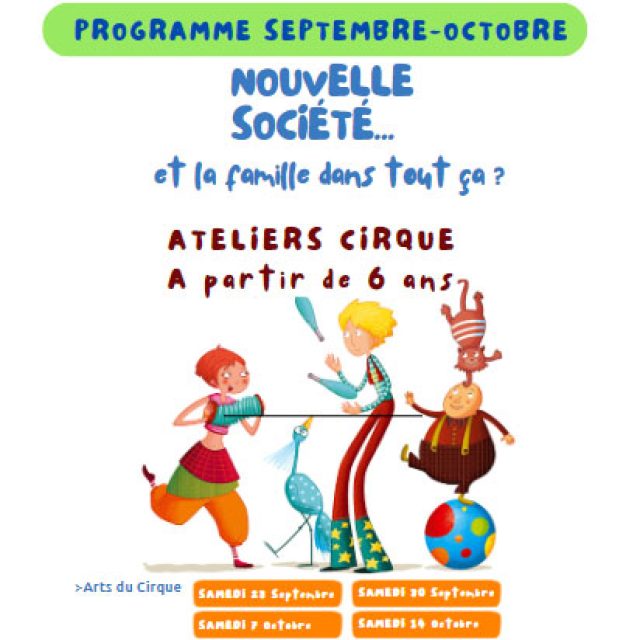 Ateliers cirque à partir de 6 ans