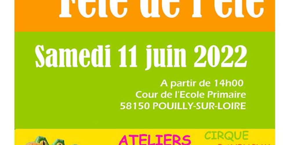 Fête de l’été samedi 11 juin 2022