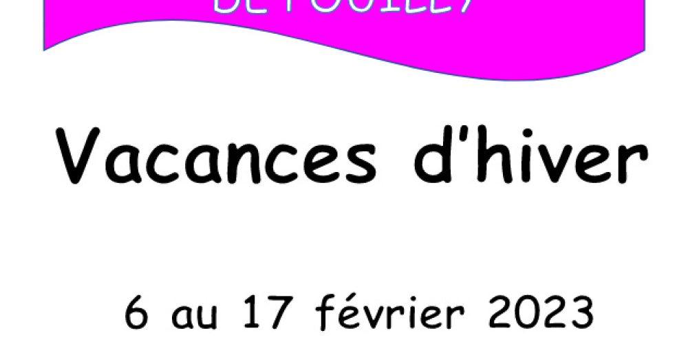 Programmes vacances accueils de loisirs du 6 au 17 février