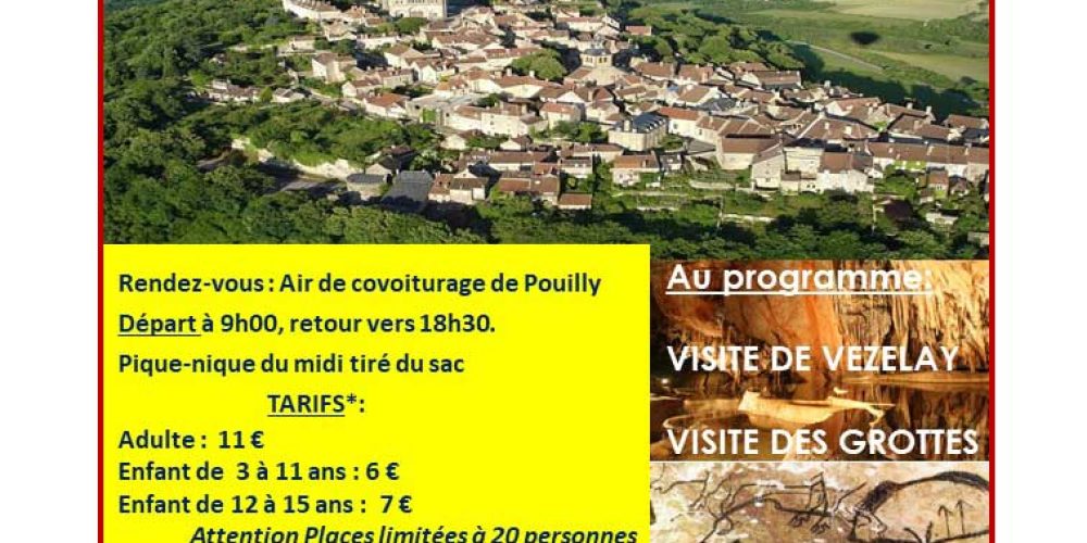 Sortie Familles aux grottes d’Arcy le 20 juillet