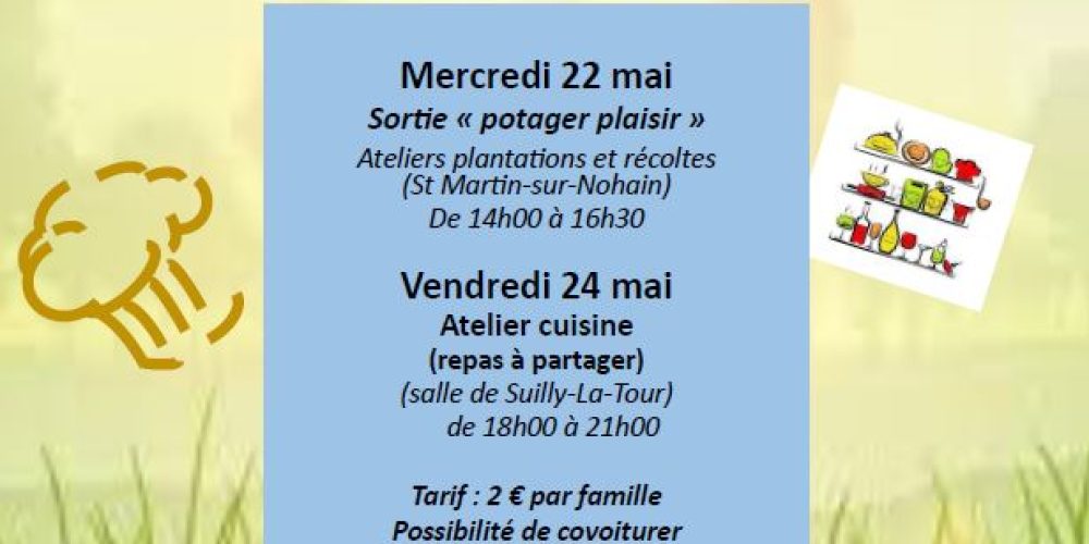 Ateliers cuisine parents / enfants