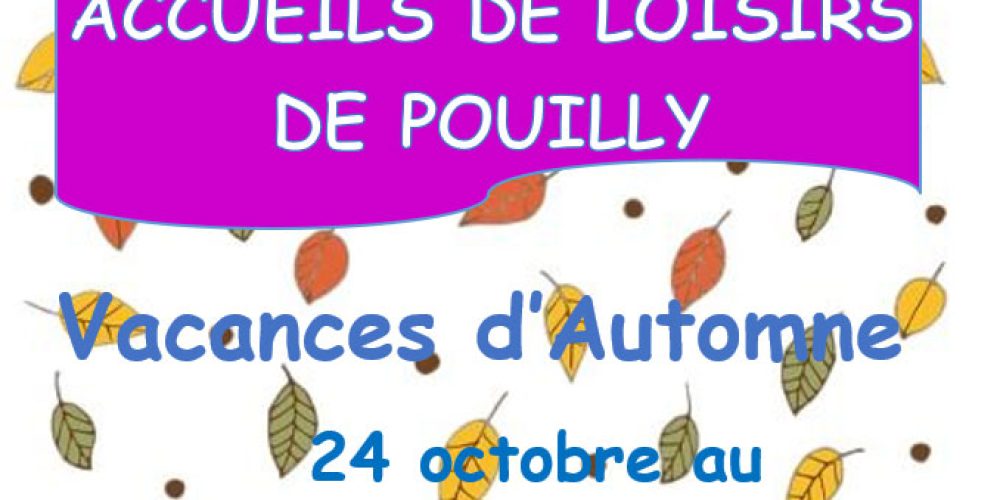 Accueil de loisirs : programme vacances d’Automne