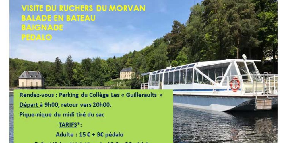 Sortie Familles au Lac de Settons le 16 juillet