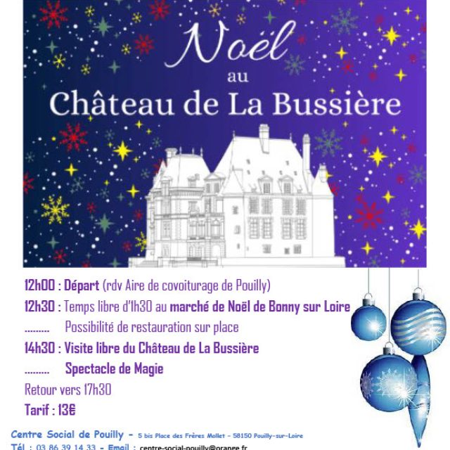 Sortie de Noël le Samedi 14 décembre 2024