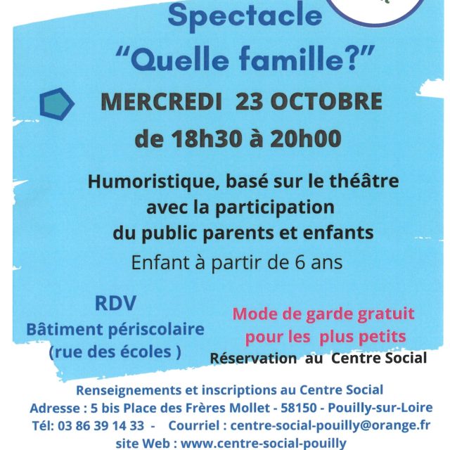 Spectacle « Quelle famille ? »