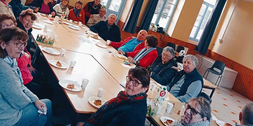 Une belle galette partagée pour une belle année à venir