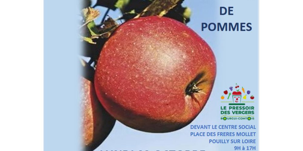 Pressage de pommes (Semaine bleue) : lundi 3 octobre