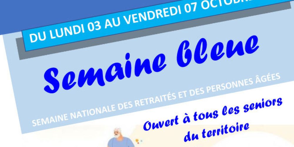 Semaine bleue du 3 au 7 octobre