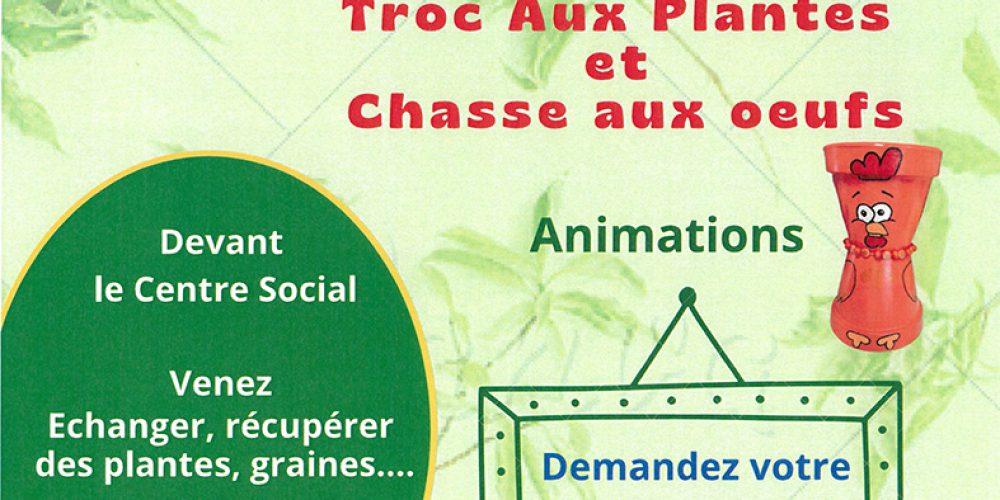 Fête du printemps le 19 avril : troc aux plantes et chasse aux oeufs