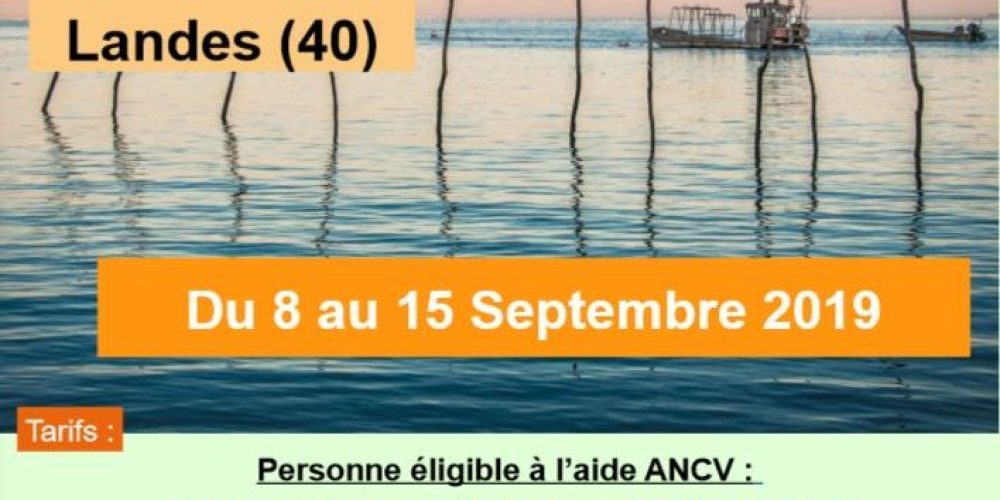 « Seniors en vacances » Mimizan du 8 au 15 Septembre 2019